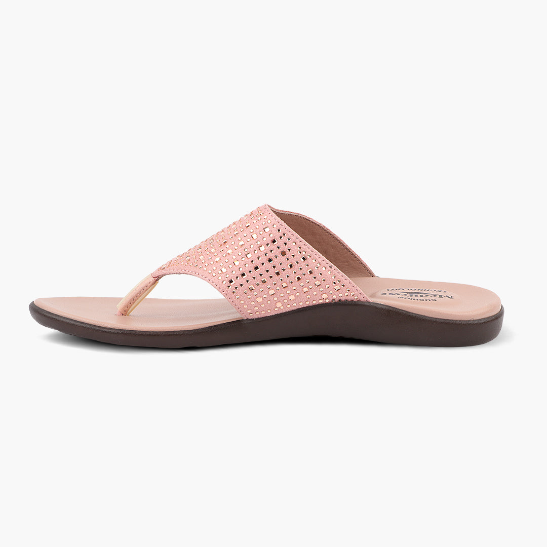 Medifeet Fashion Slippers For Women's (Comfortable Flat Slippers)